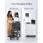 Electric Wheelchair Manufacturer - 10 Ah Portable 9.8 Kg Aluminum Alloy Folding Light Weight