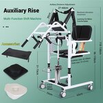Lifting Machine Manufacturer - Multifunctional Patient Medical Hydraulic Manual Lift and Shift Wheelchair