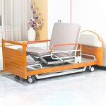 Nursing Bed Manufacturer - Adjustable Home Patient Care Wooden 5 Function Rotating Automatic Electric