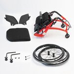 Wheelchair Manufacturer - Carbon Fiber Sports with Side Guards Quick Release Backrest Foldable Footrest