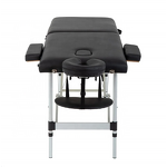 Massage Table Manufacturer - Cheap Portable Collapsible Tattoo Beauty Spa Aluminum Bed Black