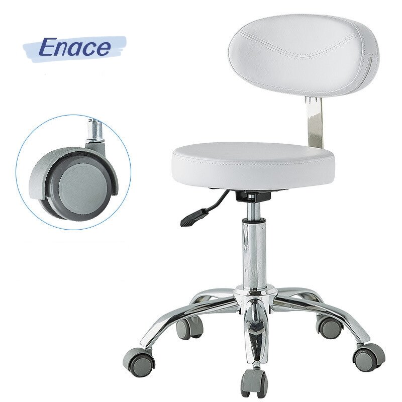 Salon Stool Manufacturer - Durable Adjustable Beauty Chair With Wheels Clinic Furniture