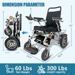 Electric Wheelchair Manufacturer - Luxury Reclining 500W Motor Smart Controller Portable for Disabled