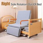 Nursing Bed Manufacturer - Luxury Wooden Home Care Hospital Electric Multifunctional Rotating for Disable