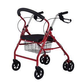 Shopping Trolley Manufacturer - Modern Convenient Elderly With Seat Wheels and Basket Walker
