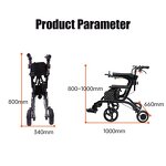 Rollator Walker Manufacturer - Folding Portable 4 Wheel Electric Aluminium Lightweight Walking Wheelchair