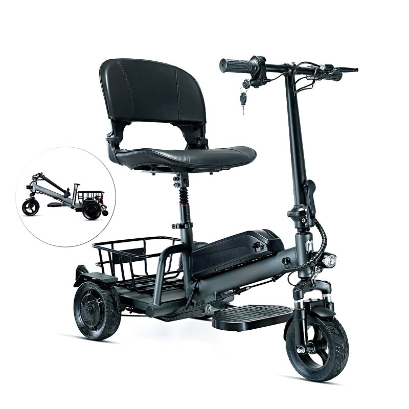 Mobility Scooter Manufacturer - RoHS CE Compact Foldable Portable Three Wheel Lightweight for Elderly