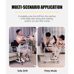 Transfer Wheelchair Manufacturer - Multi-Functional Hydraulic Mobile Bedside Shifter Toilet Assisted with Seat Belt