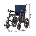 Electric Wheelchair Manufacturer - 2024 Hot Airplane Lithium Battery Aluminum Lightweight Foldable Widened Off-road