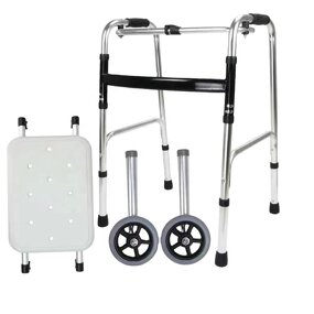 Walker Manufacturer - Elderly Aluminum Alloy and Stainless Steel Four-legged Walking Aid for Seniors