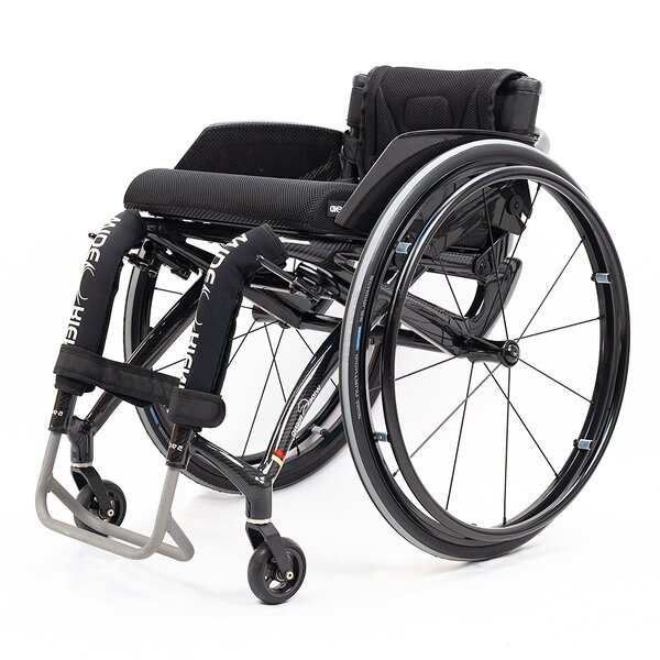 Wheelchair Manufacturer - Carbon Fiber Sports with Side Guards Quick Release Backrest Foldable Footrest