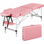 Massage Table Manufacturer - Cheap Portable Collapsible Tattoo Beauty Spa Aluminum Bed Black