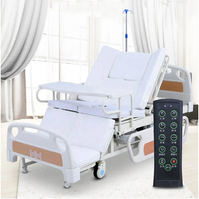 Hospital Bed Manufacturer - Full Electric Five Function with Toilet for Elder and Patient