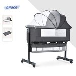 Bedside Crib Manufacturer - Aluminum Folding Bassinet Bedside Sleeper Portable Stroller Baby Cot