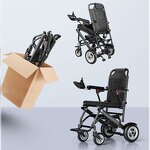 Electric Wheelchair Manufacturer - 9.8 Kg Foldable Aluminum Alloy 6A Lithium Battery for Disabled