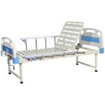 Hospital Bed Manufacturer - Hot Sale 1crank Single Manual Patient Nursing Bed with Mattresses Table