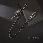 Waist Chain Manufacturer - Punk Alloy Knife Skull Versatile Jeans Leather Men