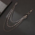 Waist Chain Manufacturer - Trendy Mens Motorcycle Punk Hip Hop Leather Skull Pants
