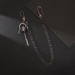 Waist Chain Manufacturer - Punk Alloy Knife Skull Versatile Jeans Leather Men