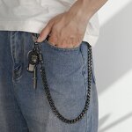 Waist Chain Manufacturer - Punk Alloy Knife Skull Versatile Jeans Leather Men