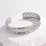 Bangle Bracelet Manufacturer - Gold Plated Stainless Steel Punk Hollow Waterproof