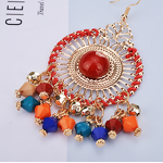 Hoop Earrings Manufacturer - Fashion Gold Colorful Women Wholesale Jewelry