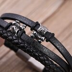 Leather Bracelet Manufacturer - Personalized Multi-layer Braided Unisex Stainless Steel