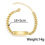 Stainless Steel Bracelet Manufacturer - Personalized Laser Engraving Wholesale Jewelry