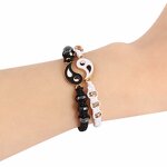 Couple Bracelet Manufacturer - Alloy Tai Chi Bagua Braided Artificial Diamond