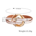 Leather Bracelet Manufacturer - 2026 Boho Circle Magnetic Layered PU Friendship