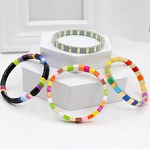 Elastic Bracelets Manufacturer - Bohemian Resizeable Colorful Enamel Minimalist