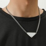 Chokers Necklace Manufacturer - Vintage Black Heart Triangle Geometry Women Men