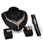 Jewelry Set Manufacturer - 5Pcs Zircon Alloy Punk Weddings Parties Holiday Women