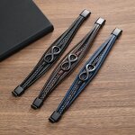 Charm Bracelet Manufacturer - Alloy Infinite Multilayer Leather Magnetic Clasps