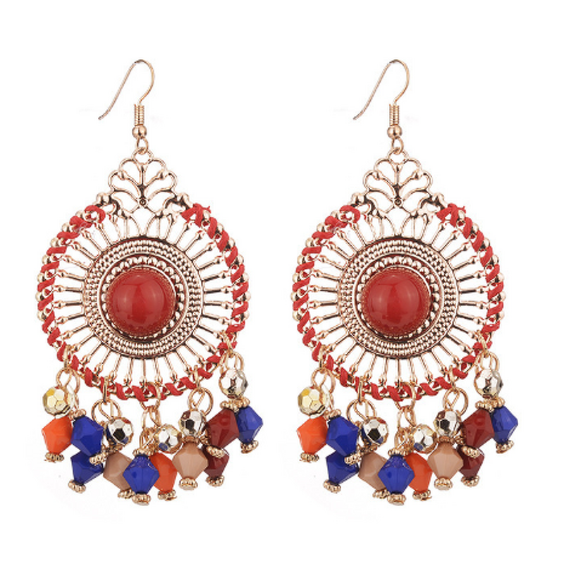 Hoop Earrings Manufacturer - Fashion Gold Colorful Women Wholesale Jewelry