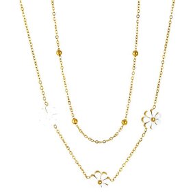 Jewelry Set Manufacturer - Daisy Necklace Bracelet Stud Earrings Flower Women Gift