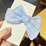 Hair Clip Manufacturer - Net Red Star Bow Korean Headwear Back Head Top Clip