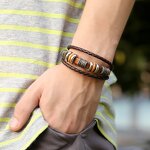 Leather Bracelet Manufacturer - 2026 Retro Multi-layer Bead School Opening Gift