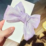 Hair Clip Manufacturer - Net Red Star Bow Korean Headwear Back Head Top Clip