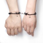 Couple Bracelet Manufacturer - Miss You Magnetic Rope Set Long Distance Charm