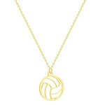 Pendant Necklace Manufacturer - Sports Volleyball Shaped Stainless Steel Unisex