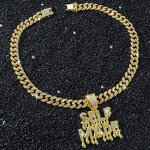 Pendant Necklace Manufacturer - 18k Gold Moissanite Letter Cuban Link Chain 2026