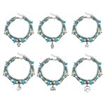 Anklet Manufacturer - Boho Double Layer Starfish Shell Beach Pendant Women