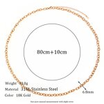 Belly Chain Manufacturer - Non Tarnish Waterproof 18k Gold Plated Stainless Steel Women