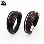 Leather Bracelets Manufacturer - Handmade Black Braided Customize Mens Wholesale