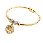 Bangle Bracelet Manufacturer - Tree of Life Magnetic Locks Zircon Women Wholesale