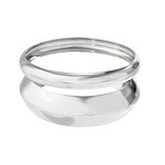 Chunky Bangle Manufacturer - 2025 Smooth Metal Round Large Women Accessories
