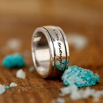 Fidget Ring Manufacturer - Silver Plated I Am Enough Anti Stress Anxiety Women