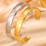 Cuff Bangle Manufacturer - Adjustable Polished Stainless Steel Unisex Hand Made