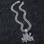 Pendant Necklace Manufacturer - 18k Gold Moissanite Letter Cuban Link Chain 2026